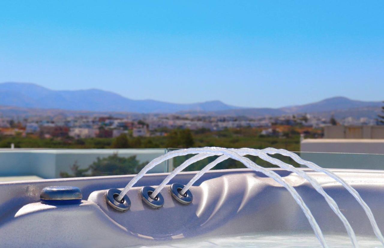 Beach Apartment Thalia With Hot Tub And Sea View Agios Prokopios  Buitenkant foto