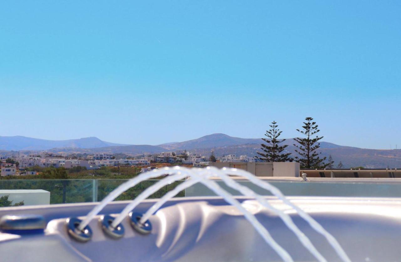 Beach Apartment Thalia With Hot Tub And Sea View Agios Prokopios  Buitenkant foto